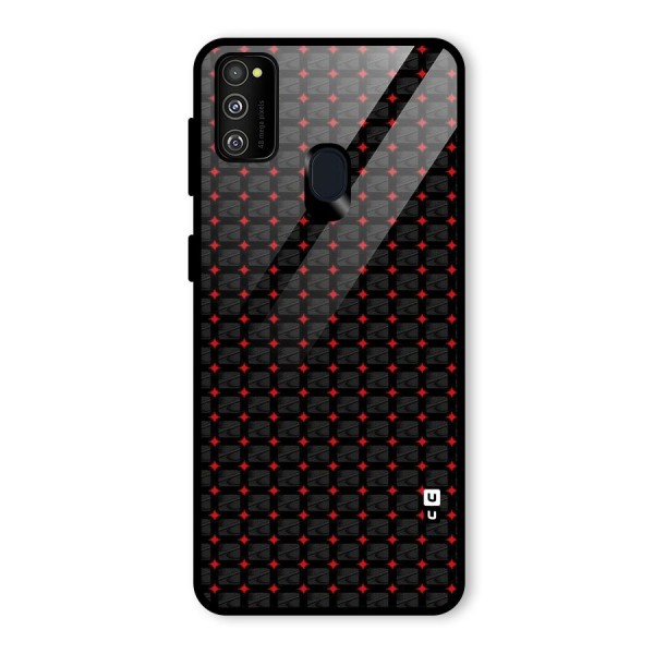 Class With Polka Glass Back Case for Galaxy M21