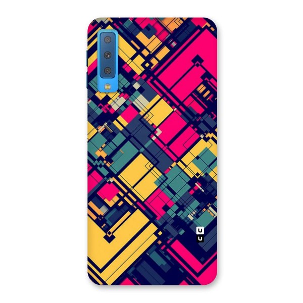 Classic Abstract Coloured Back Case for Galaxy A7 (2018)