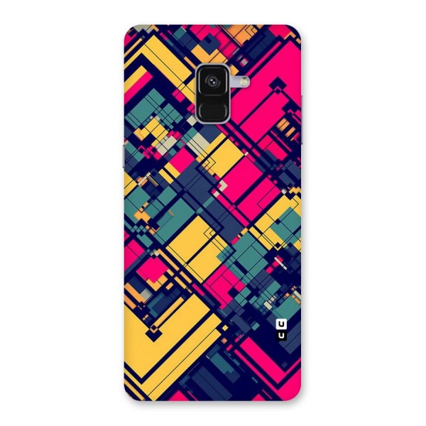 Classic Abstract Coloured Back Case for Galaxy A8 Plus