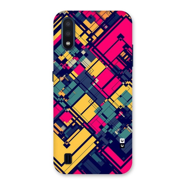 Classic Abstract Coloured Back Case for Galaxy M01