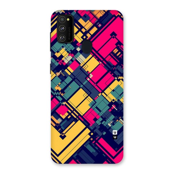 Classic Abstract Coloured Back Case for Galaxy M21