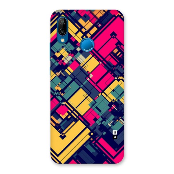 Classic Abstract Coloured Back Case for Huawei P20 Lite