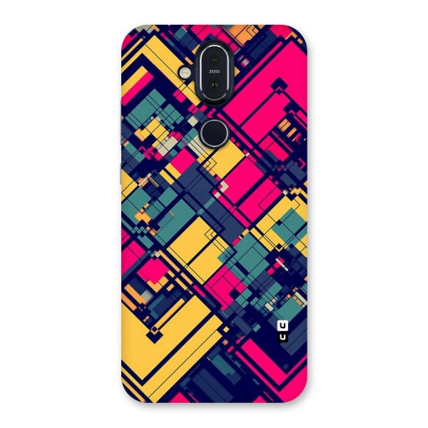 Classic Abstract Coloured Back Case for Nokia 8.1