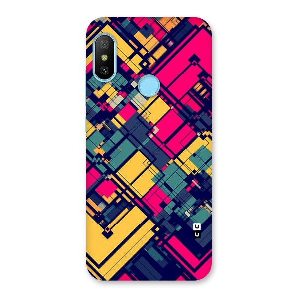 Classic Abstract Coloured Back Case for Redmi 6 Pro