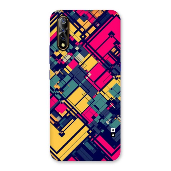 Classic Abstract Coloured Back Case for Vivo S1