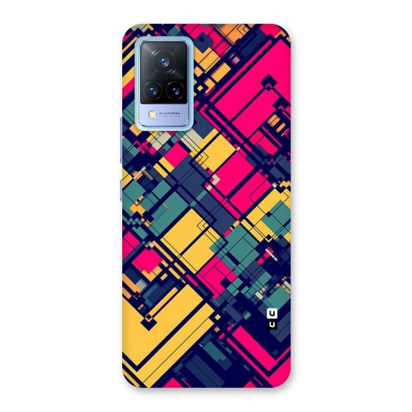 Classic Abstract Coloured Back Case for Vivo V21 5G