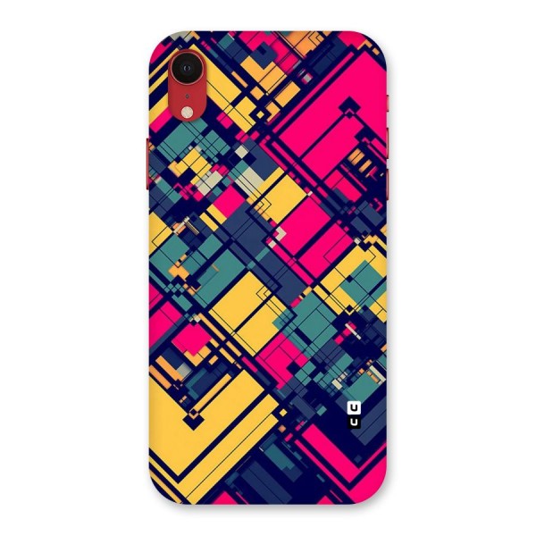 Classic Abstract Coloured Back Case for iPhone XR