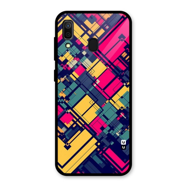 Classic Abstract Coloured Glass Back Case for Galaxy A30