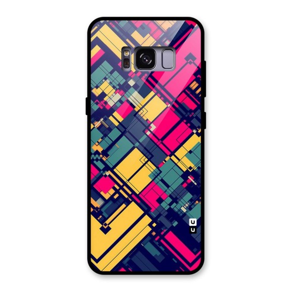 Classic Abstract Coloured Glass Back Case for Galaxy S8