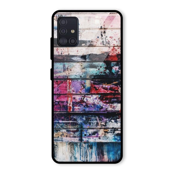 Classic Art Splash Glass Back Case for Galaxy A51