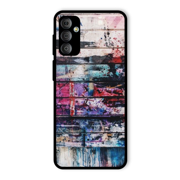 Classic Art Splash Glass Back Case for Galaxy F23