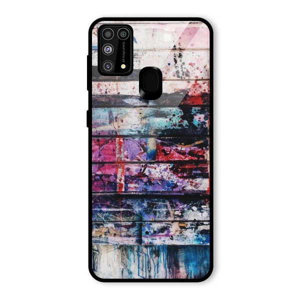 Classic Art Splash Glass Back Case for Galaxy M31