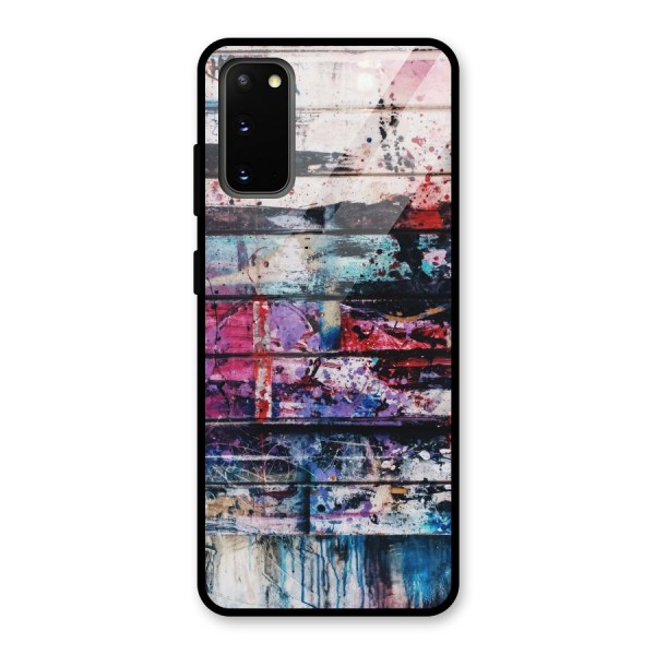 Classic Art Splash Glass Back Case for Galaxy S20