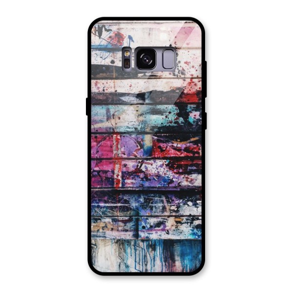 Classic Art Splash Glass Back Case for Galaxy S8