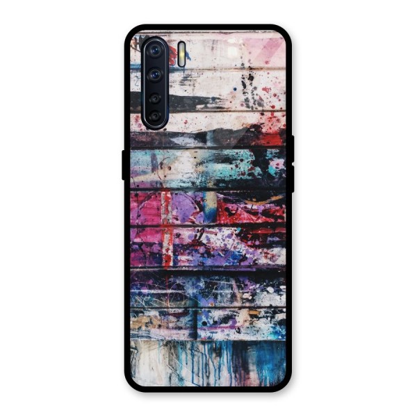 Classic Art Splash Glass Back Case for Oppo F15