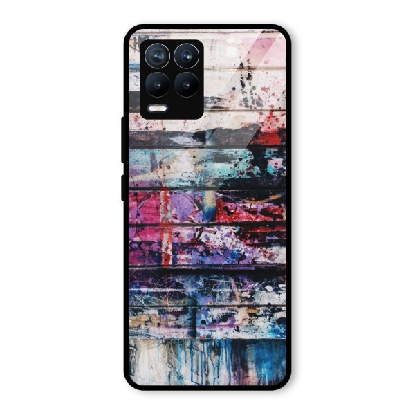 Classic Art Splash Glass Back Case for Realme 8