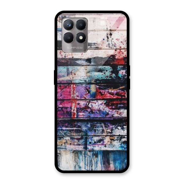 Classic Art Splash Glass Back Case for Realme 8i