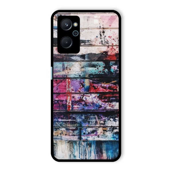 Classic Art Splash Glass Back Case for Realme 9i