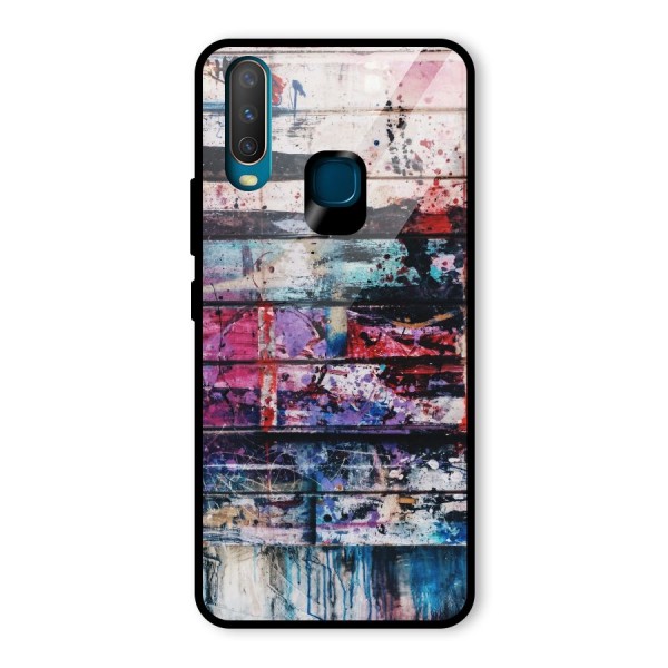 Classic Art Splash Glass Back Case for Vivo Y15