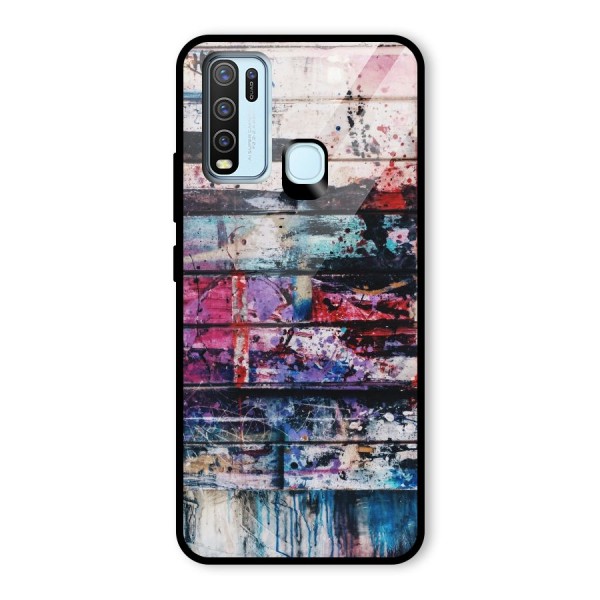 Classic Art Splash Glass Back Case for Vivo Y30