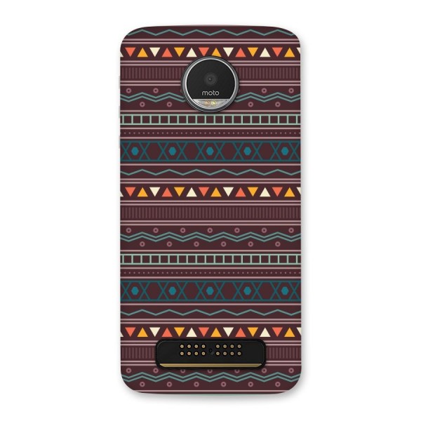 Classic Aztec Pattern Back Case for Moto Z Play