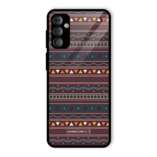 Classic Aztec Pattern Glass Back Case for Galaxy F23