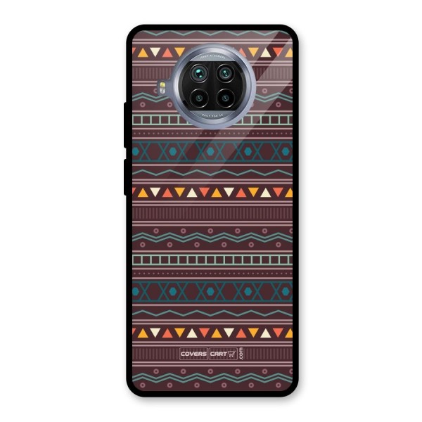 Classic Aztec Pattern Glass Back Case for Mi 10i