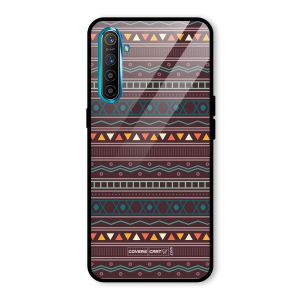 Classic Aztec Pattern Glass Back Case for Realme XT