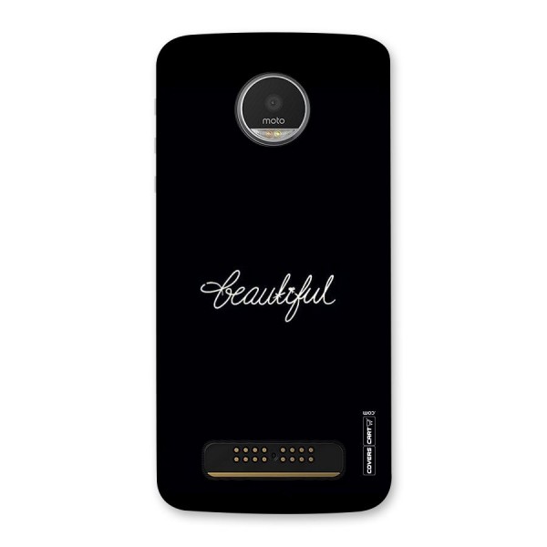 Classic Beautiful Back Case for Moto Z Play