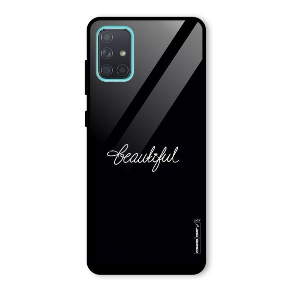 Classic Beautiful Glass Back Case for Galaxy A71