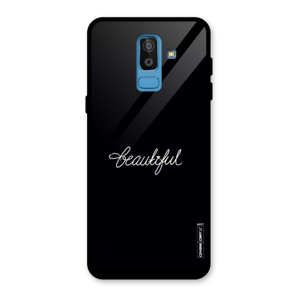 Classic Beautiful Glass Back Case for Galaxy J8