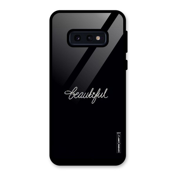 Classic Beautiful Glass Back Case for Galaxy S10e