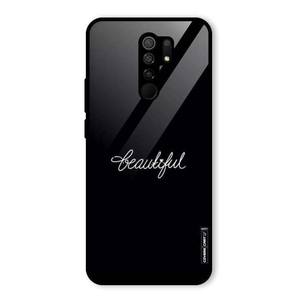 Classic Beautiful Glass Back Case for Redmi 9 Prime