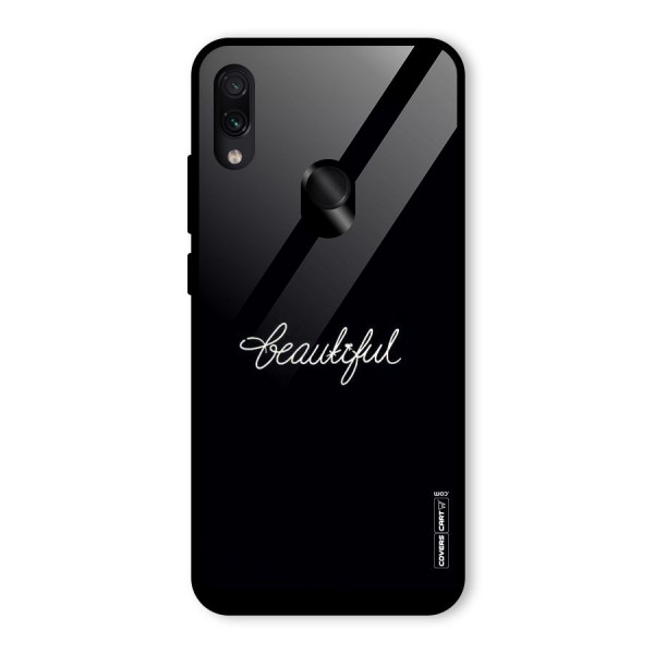 Classic Beautiful Glass Back Case for Redmi Note 7S