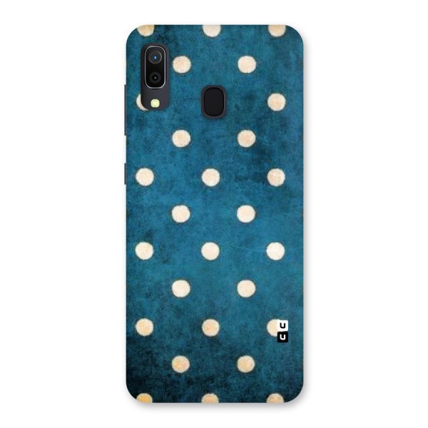 Classic Blue Polka Back Case for Galaxy A20