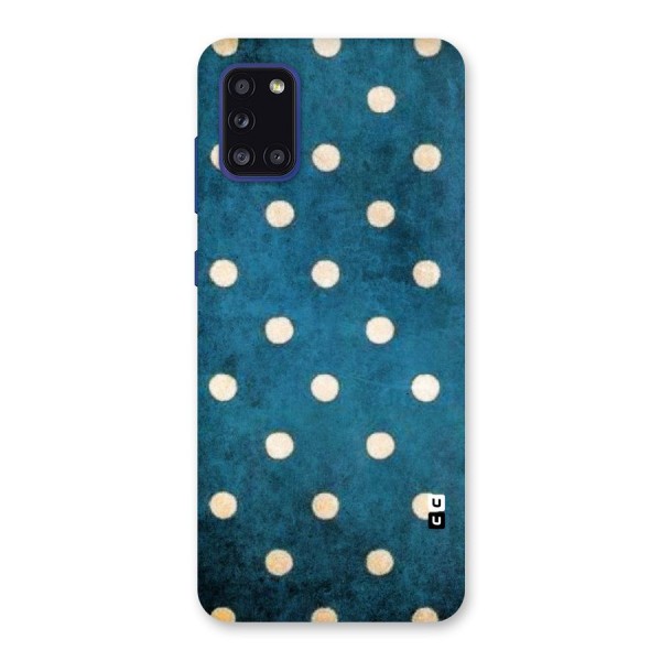 Classic Blue Polka Back Case for Galaxy A31