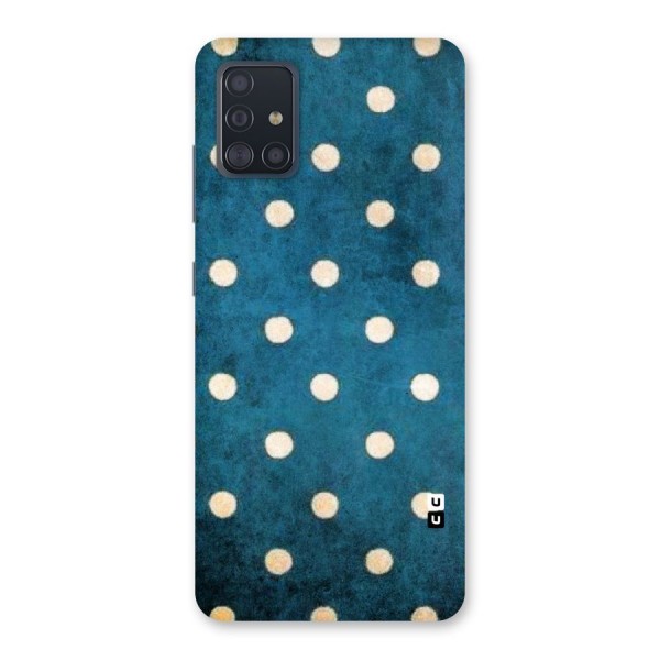 Classic Blue Polka Back Case for Galaxy A51