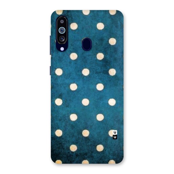 Classic Blue Polka Back Case for Galaxy A60