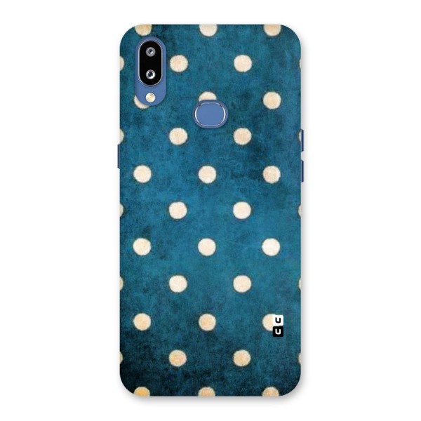 Classic Blue Polka Back Case for Galaxy M01s