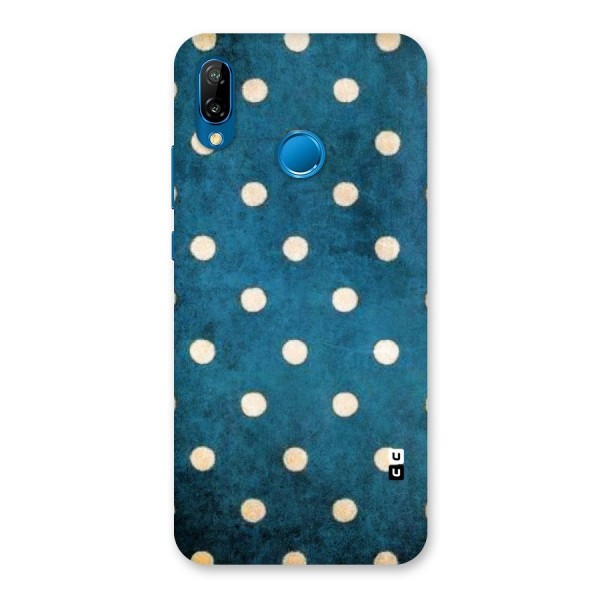 Classic Blue Polka Back Case for Huawei P20 Lite