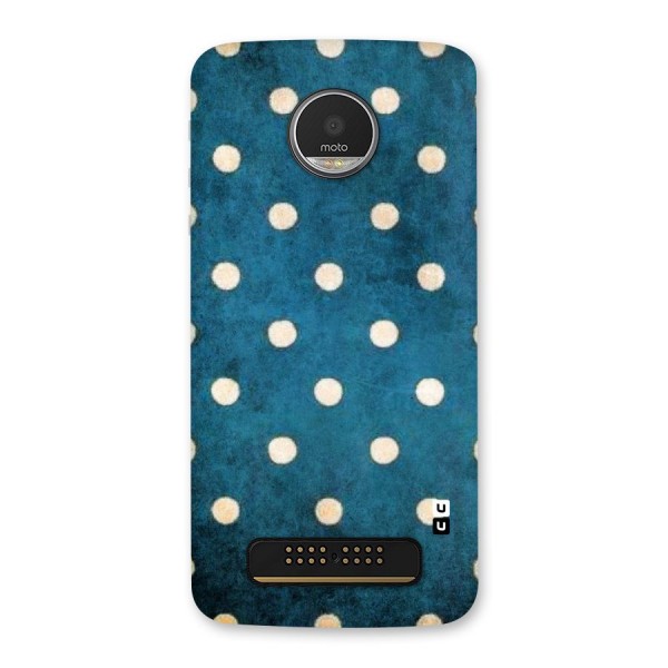 Classic Blue Polka Back Case for Moto Z Play