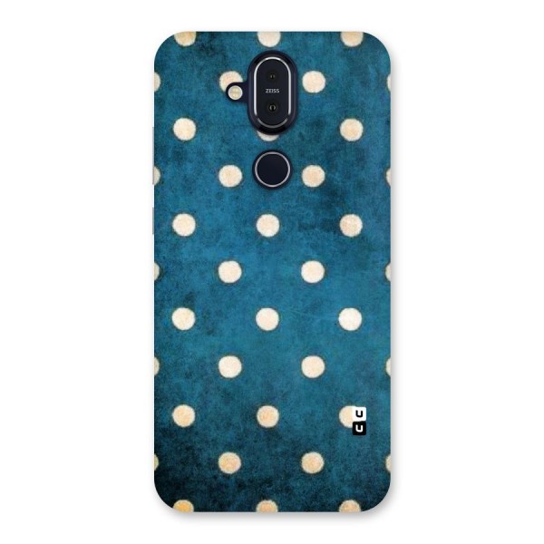 Classic Blue Polka Back Case for Nokia 8.1