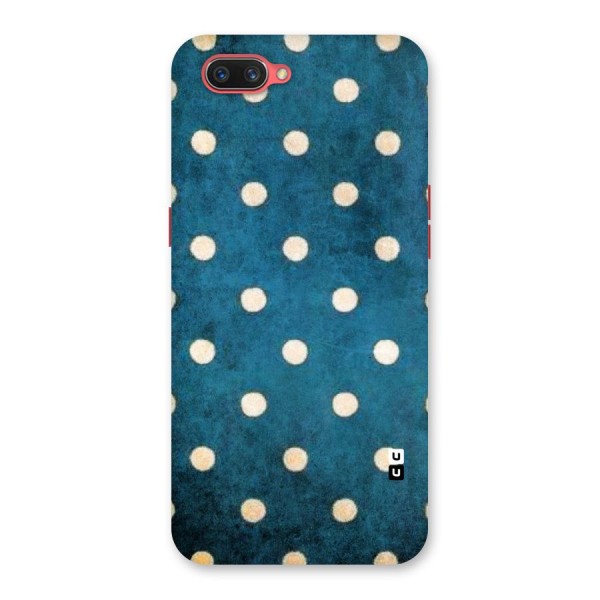 Classic Blue Polka Back Case for Oppo A3s