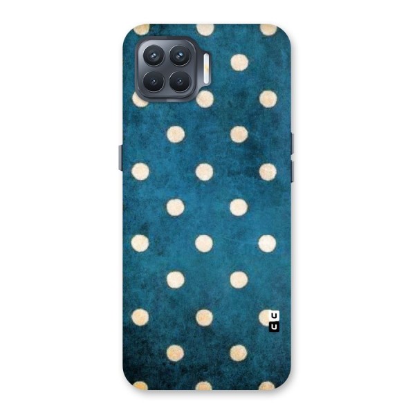 Classic Blue Polka Back Case for Oppo F17 Pro