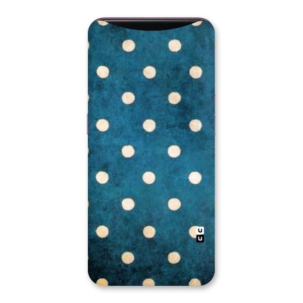 Classic Blue Polka Back Case for Oppo Find X