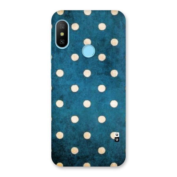 Classic Blue Polka Back Case for Redmi 6 Pro