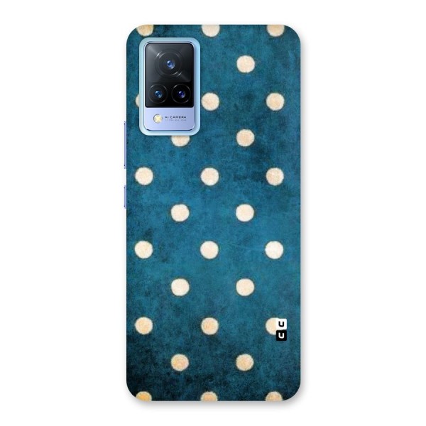 Classic Blue Polka Back Case for Vivo V21 5G