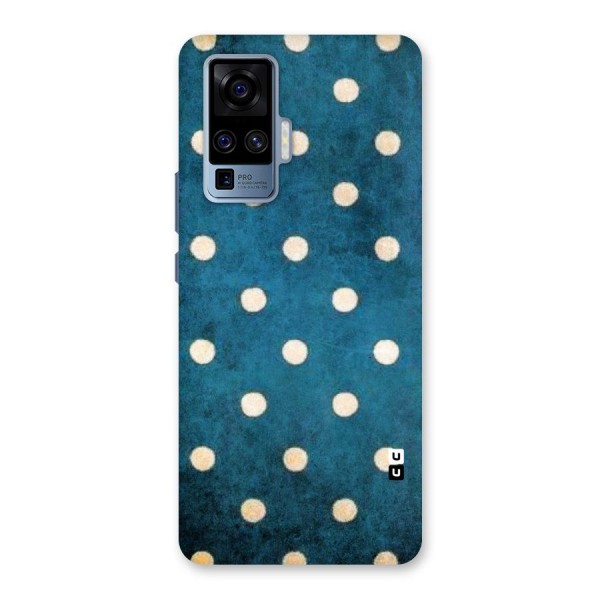 Classic Blue Polka Back Case for Vivo X50 Pro