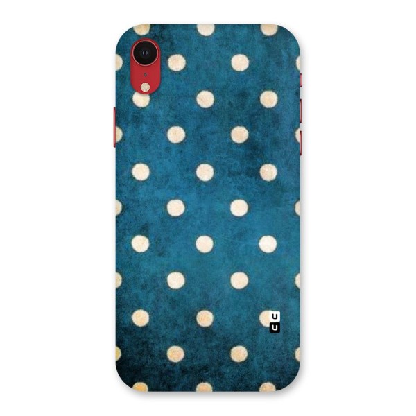 Classic Blue Polka Back Case for iPhone XR