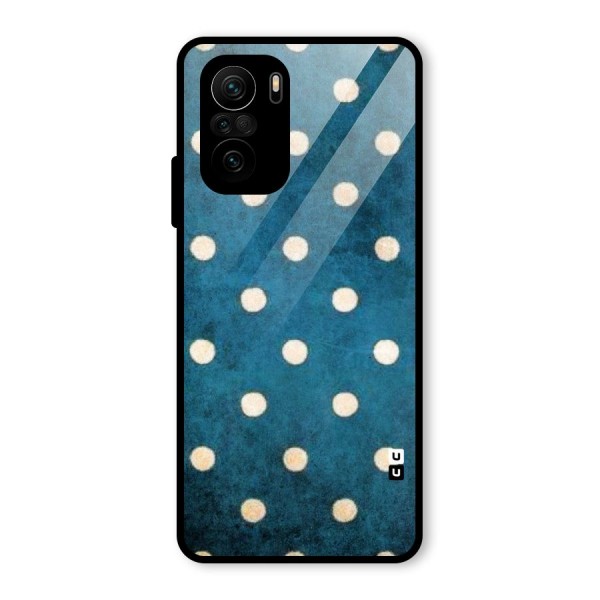 Classic Blue Polka Glass Back Case for Mi 11x